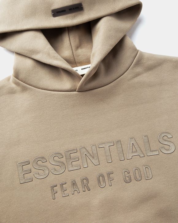Fear of God Essentials FLEECE HOODIE Beige | BSTN Store