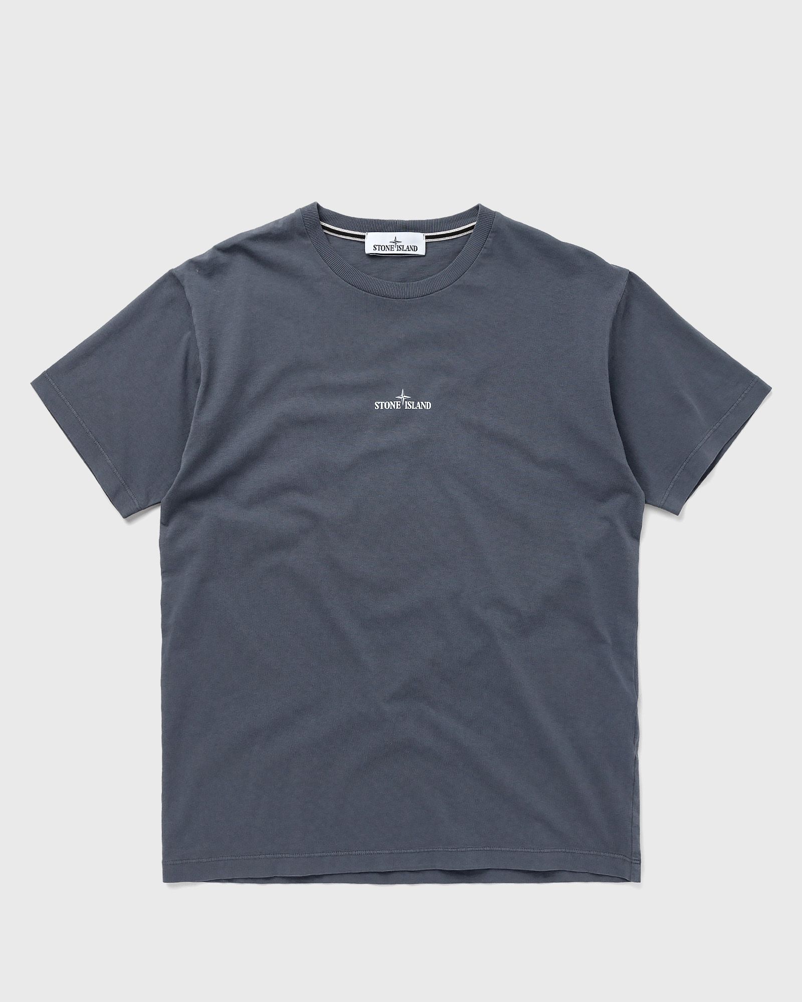 TEE COTTON JERSEY, 'STAMP TWO' PRINT, GARMENT DYED