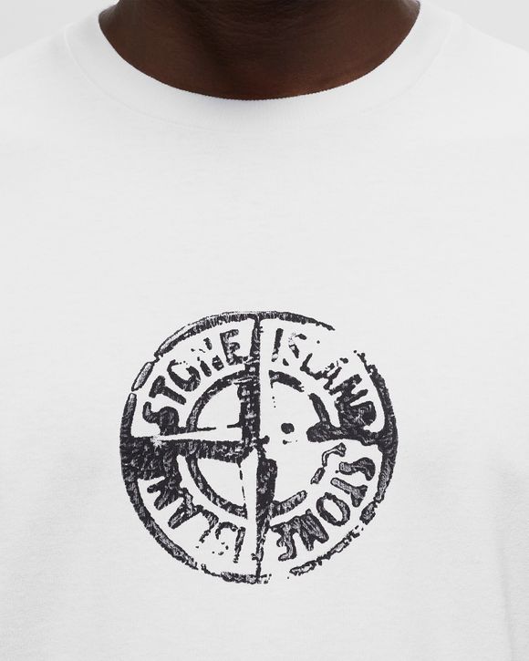 Stone island t on sale shirt big logo