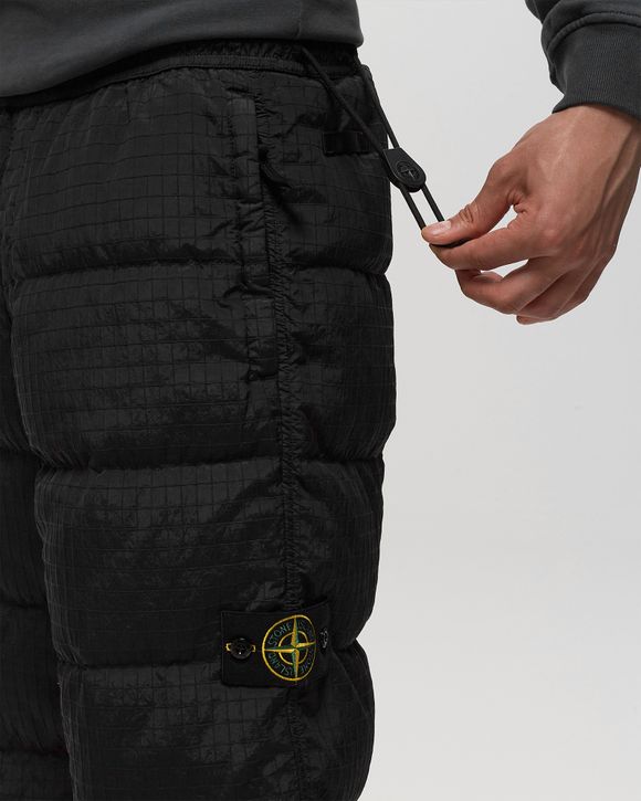 Stone Island REAL DOWN PANTS MACRO RIPSTOP NYLON Black - black