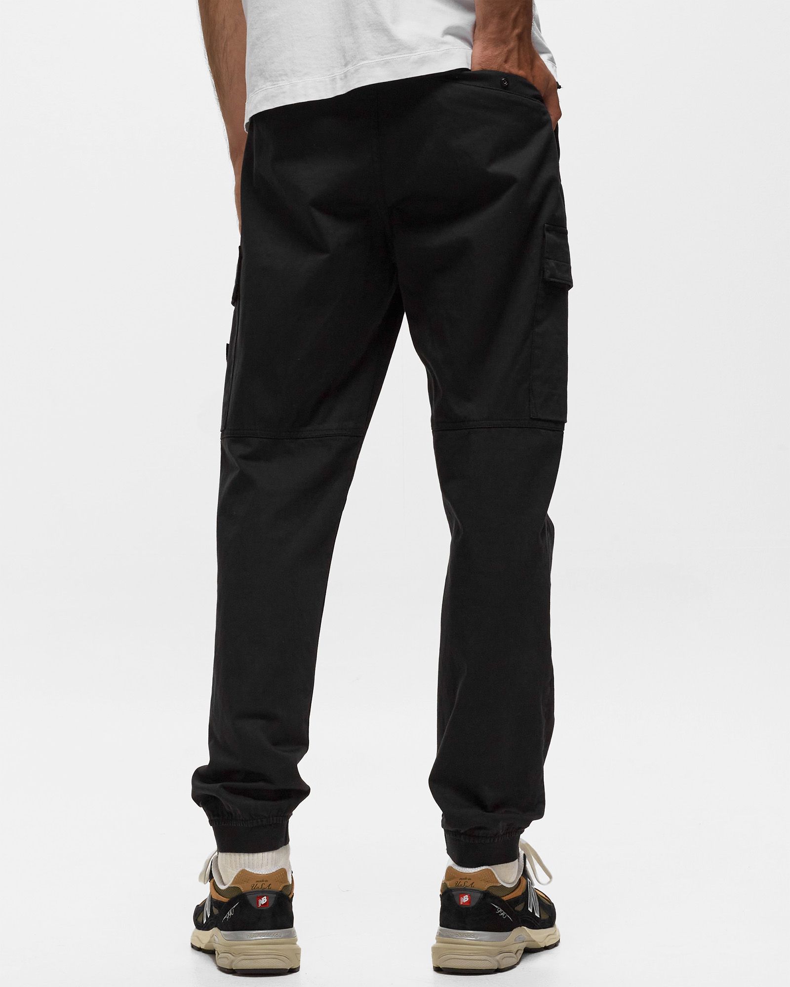 PANTS STRETCH COTTON WOOL SATIN, GARMENT DYED