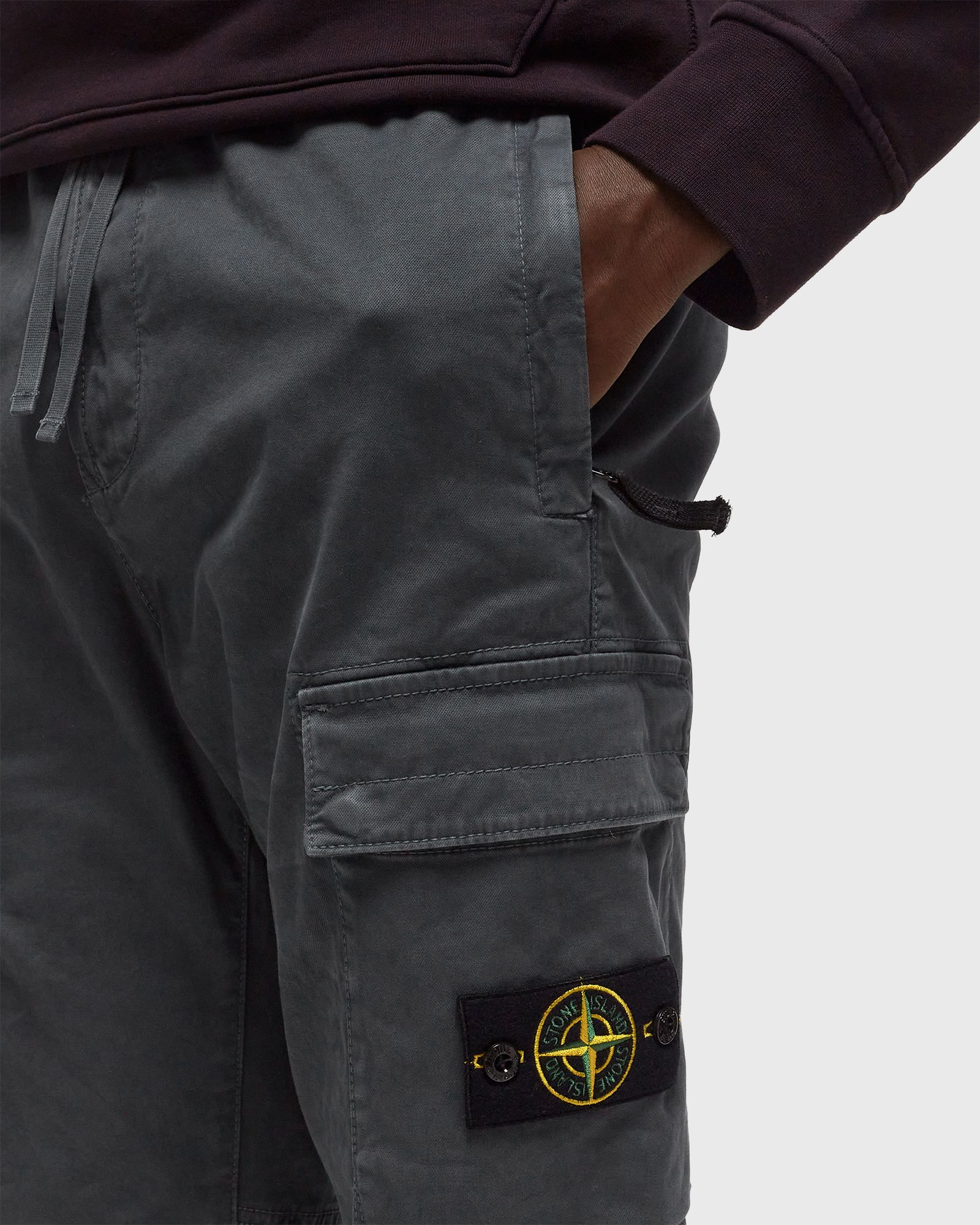 PANTS STRETCH BROKEN TWILL COTTON, GARMENT DYED 'OLD' EFFECT