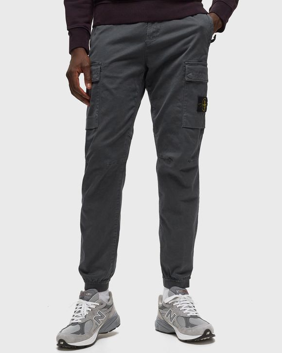 PANTS STRETCH BROKEN TWILL COTTON, GARMENT DYED 'OLD' EFFECT