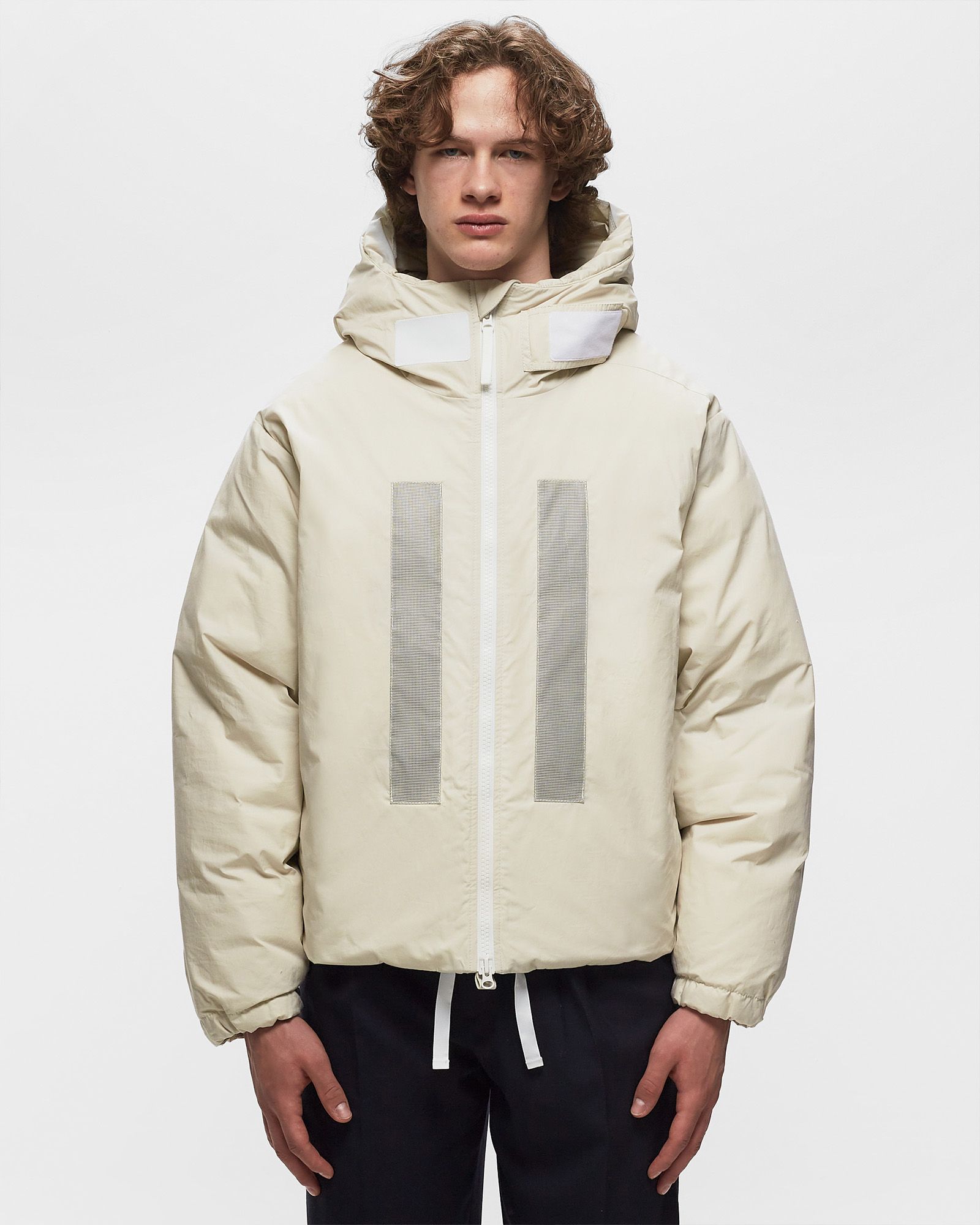 REAL DOWN JACKET RUBBER WAX POPLIN DOWN_ STONE ISLAND MARINA