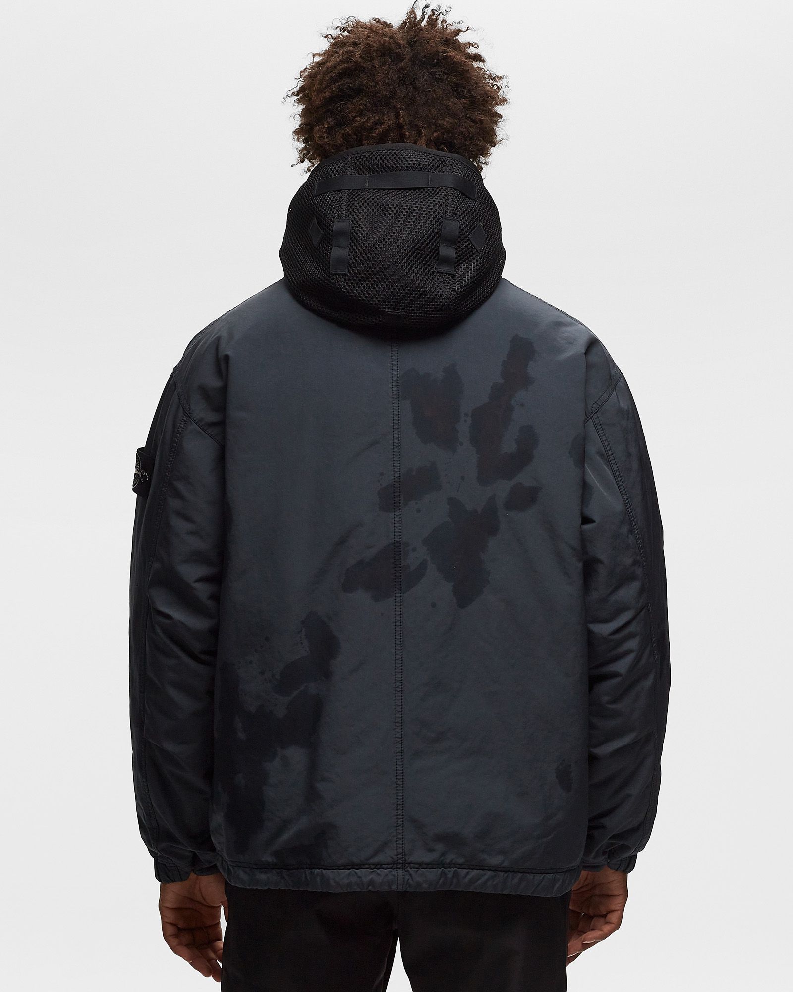 REAL DOWN JACKET HAND COLOURING ON DAVID-TC., GARMENT DYED + HANDMADE TREATMENT