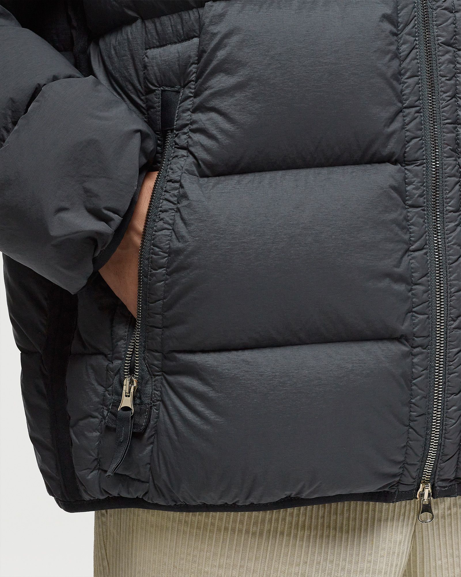 REAL DOWN JACKET SEAMLESS TUNNEL NYLON DOWN - TC, GARMENT DYED