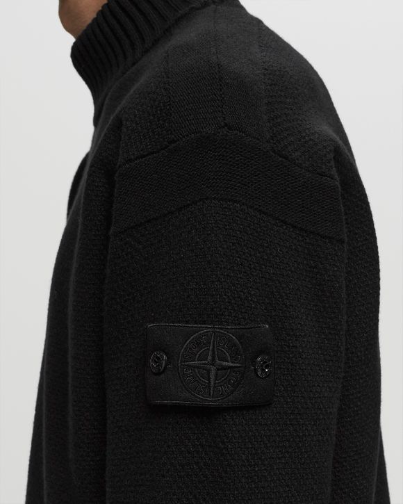 Stone island textured knit on sale jacket