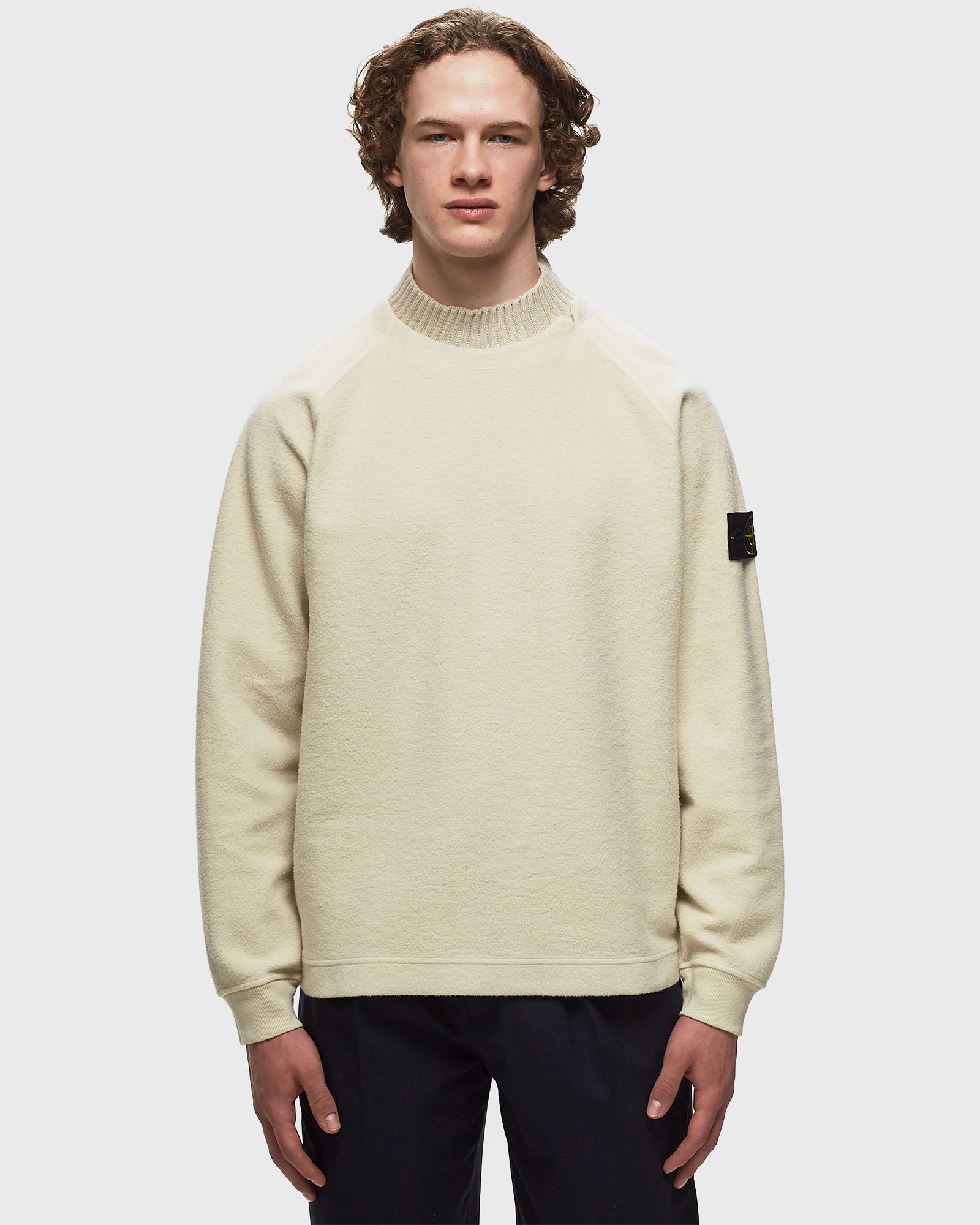 SWEAT-SHIRT GAUZED COTTON AND NYLON, GARMENT DYED