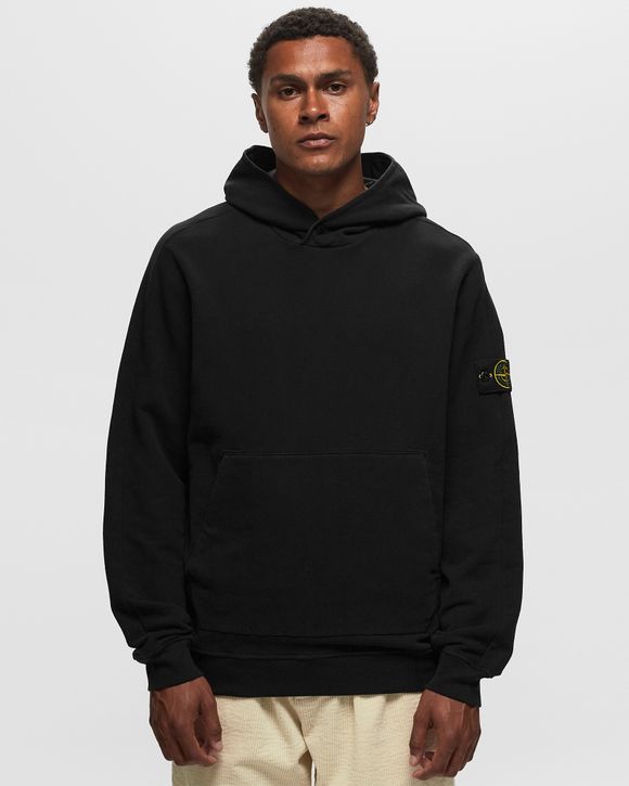 Stone Island Pullover Fleece Hoodie Side Zipper Black XL