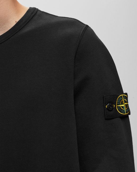 Stone Island SWEAT SHIRT BRUSHED COTTON FLEECE GARMENT DYED Black black