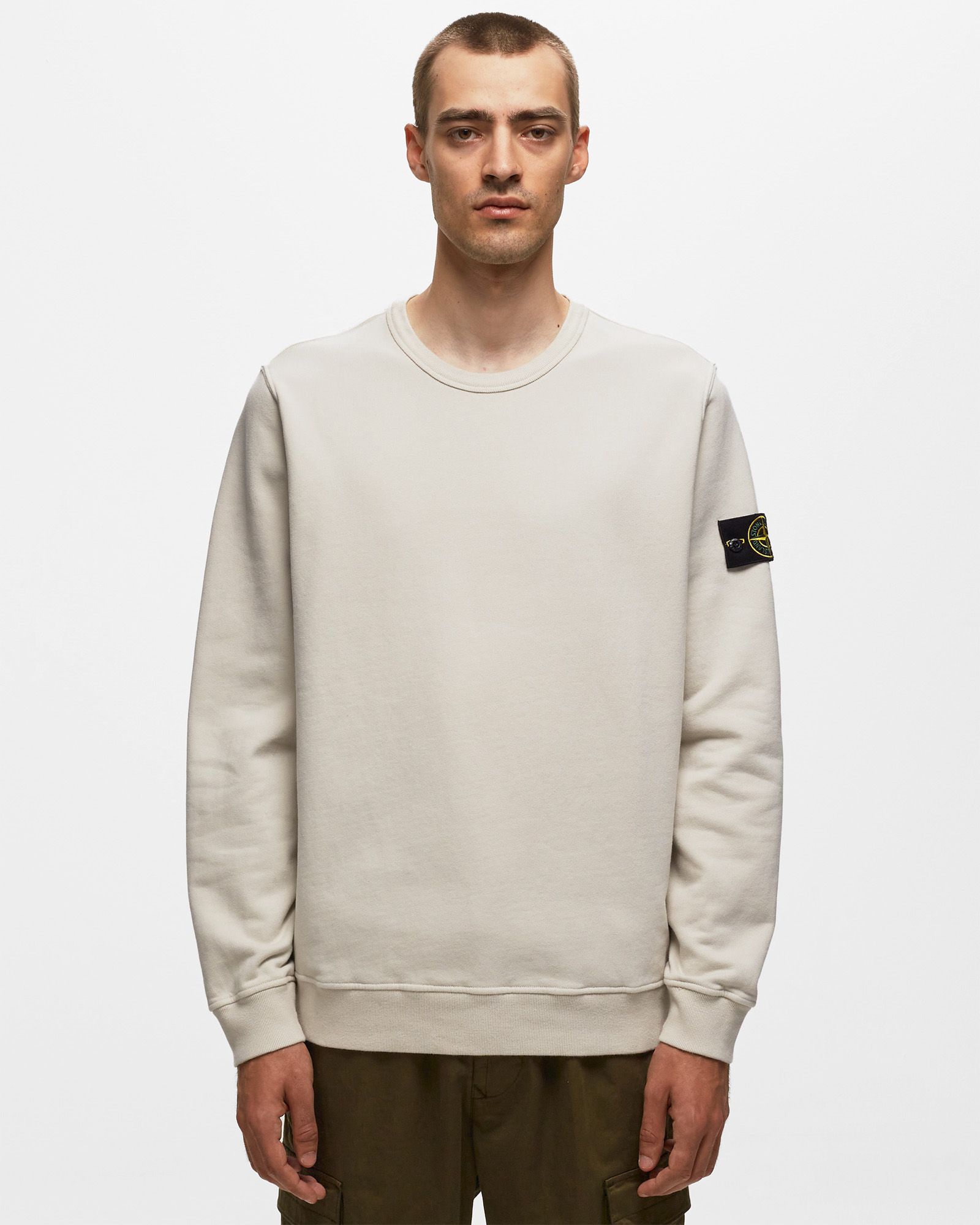 SWEAT-SHIRT BRUSHED COTTON FLEECE, GARMENT DYED