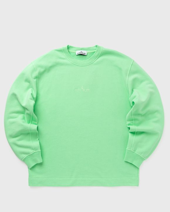 Stone Island – Garment-Dyed Brushed Fleece Crewneck Olive