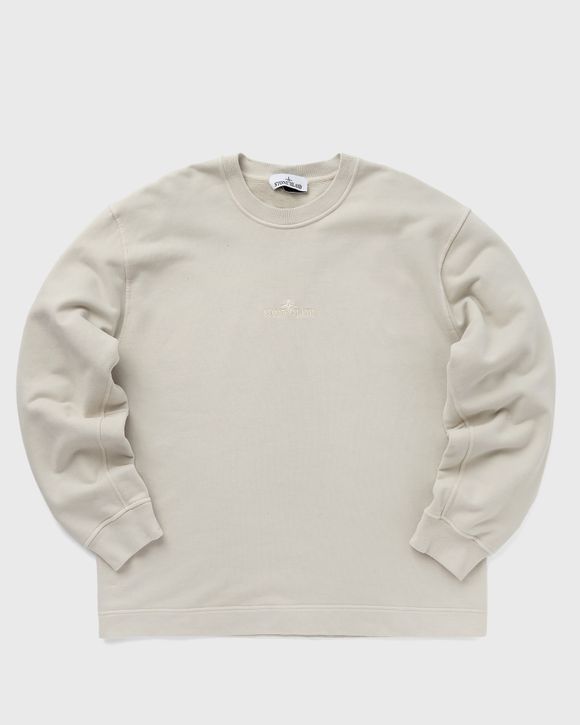 Stone Island SWEAT-SHIRT BRUSHED COTTON FLEECE, GARMENT DYED Brown