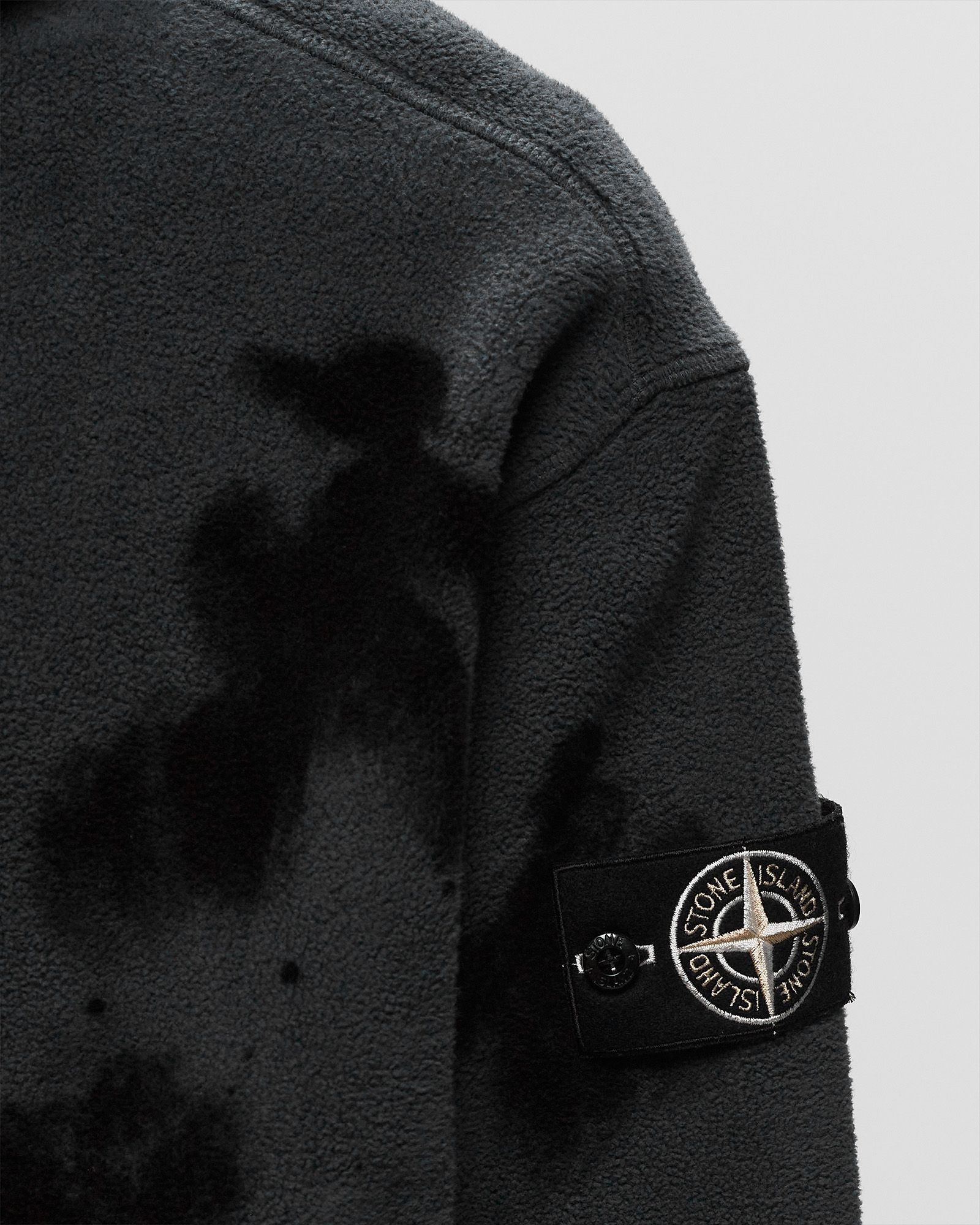 SWEAT-SHIRT COTTON PILE, GARMENT DYED + HANDMADE TREATMENT