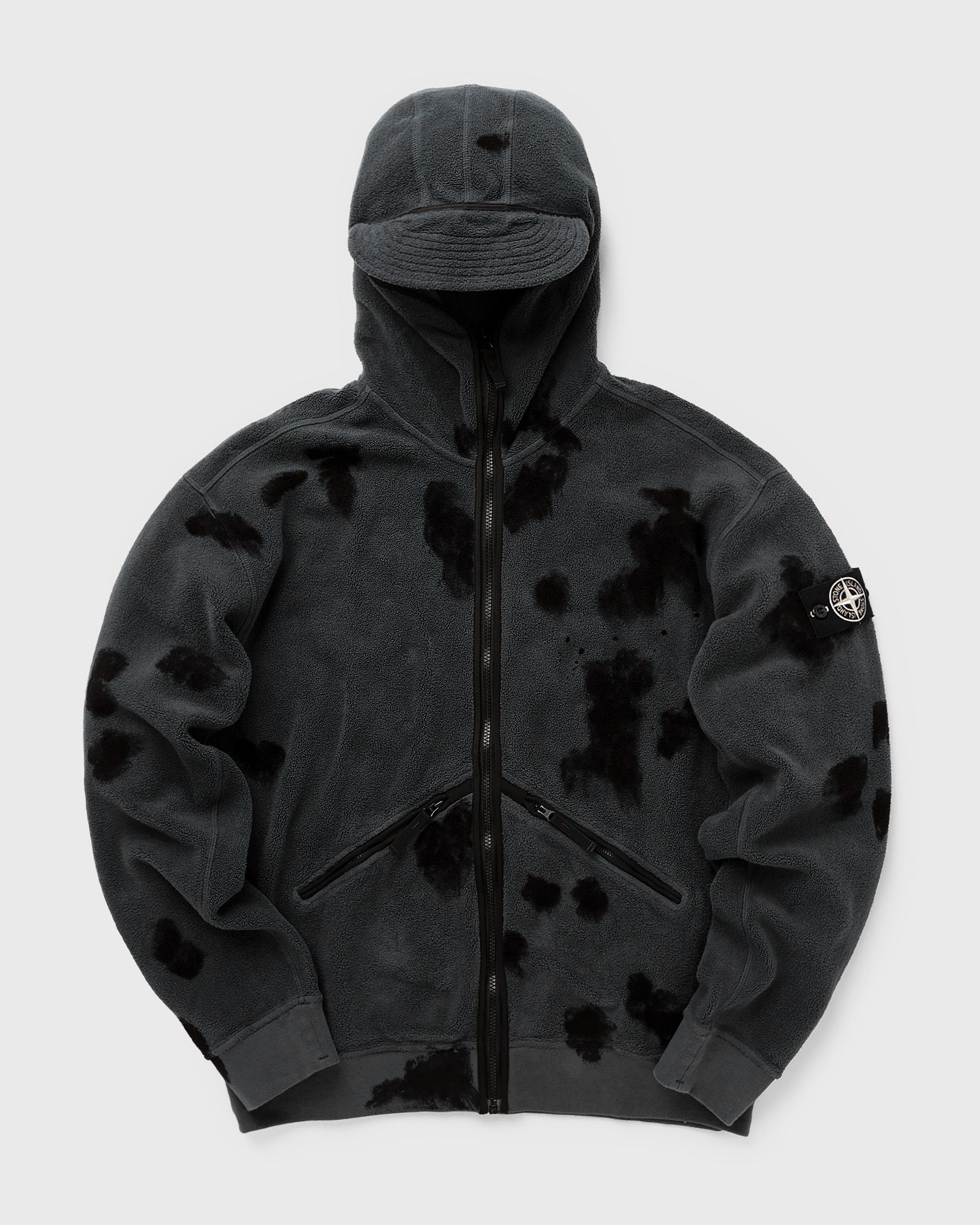 SWEAT-SHIRT COTTON PILE, GARMENT DYED + HANDMADE TREATMENT