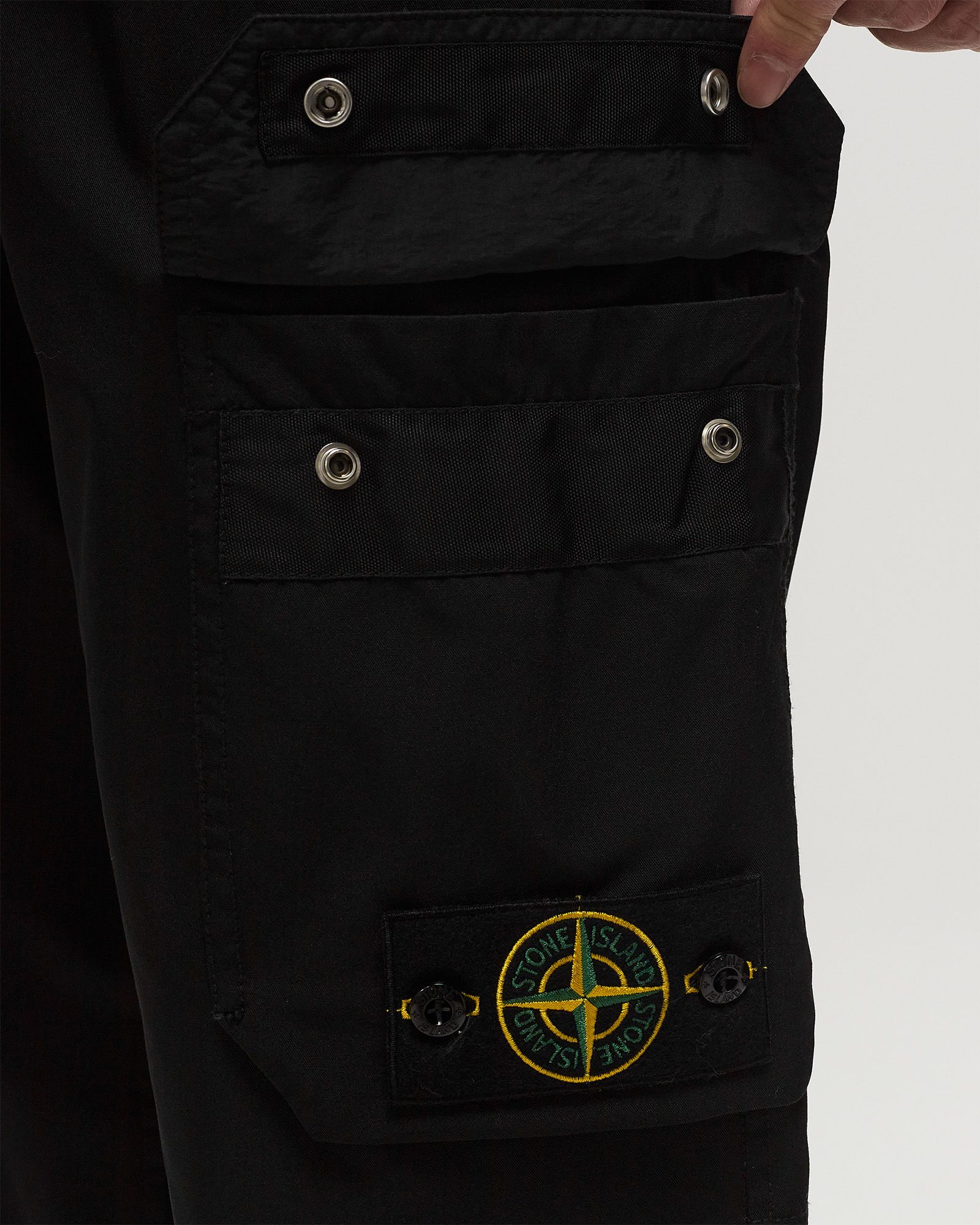 PANTS 77% RECYCLED STRETCH NYLON TWILL, GARMENT DYED