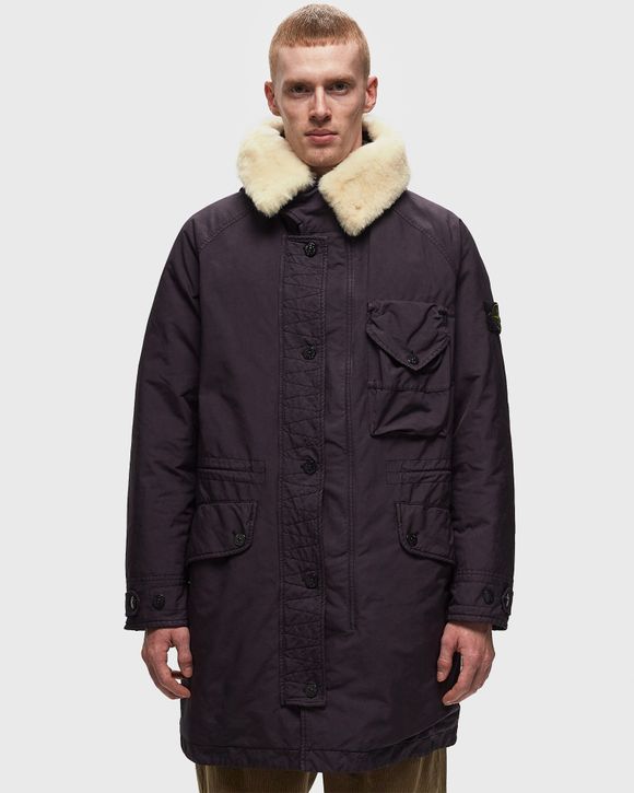 Stone Island REAL DOWN BLOUSON DAVID-TC, GARMENT DYED Red - Dark Burgundy