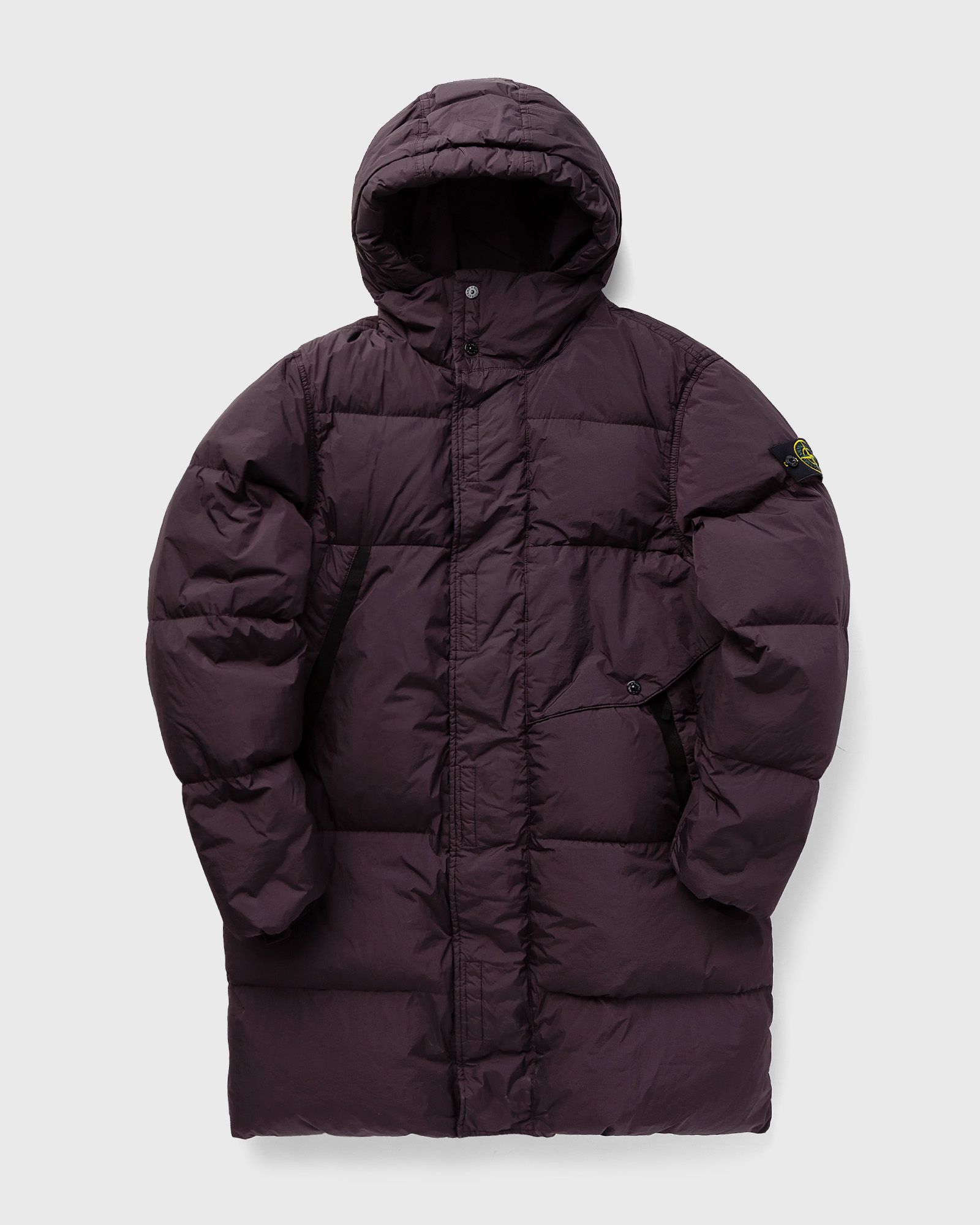 Stone Island - real down blouson garment dyed crinkle reps recycled nylon men down & puffer jackets|parkas red in größe:xxl