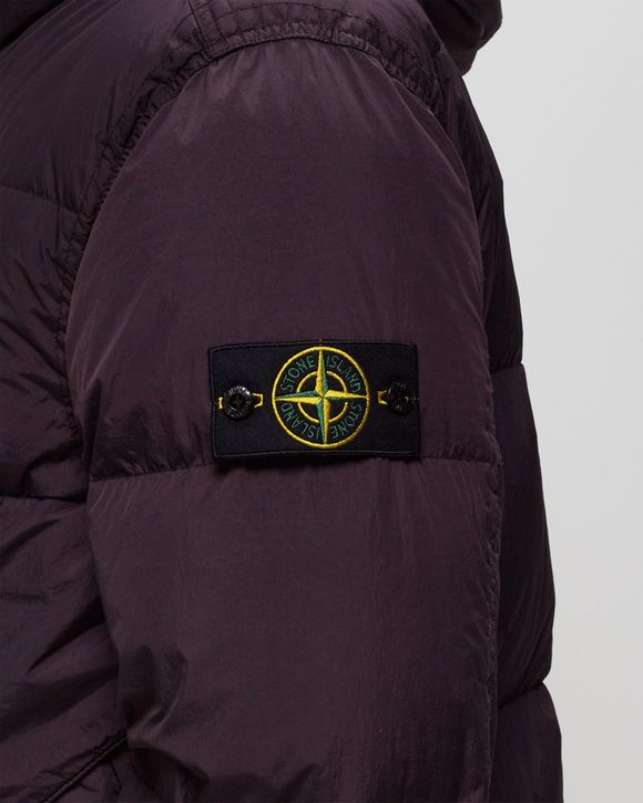 Stone Island Garment Dyed Recycled Nylon Full Zip Black