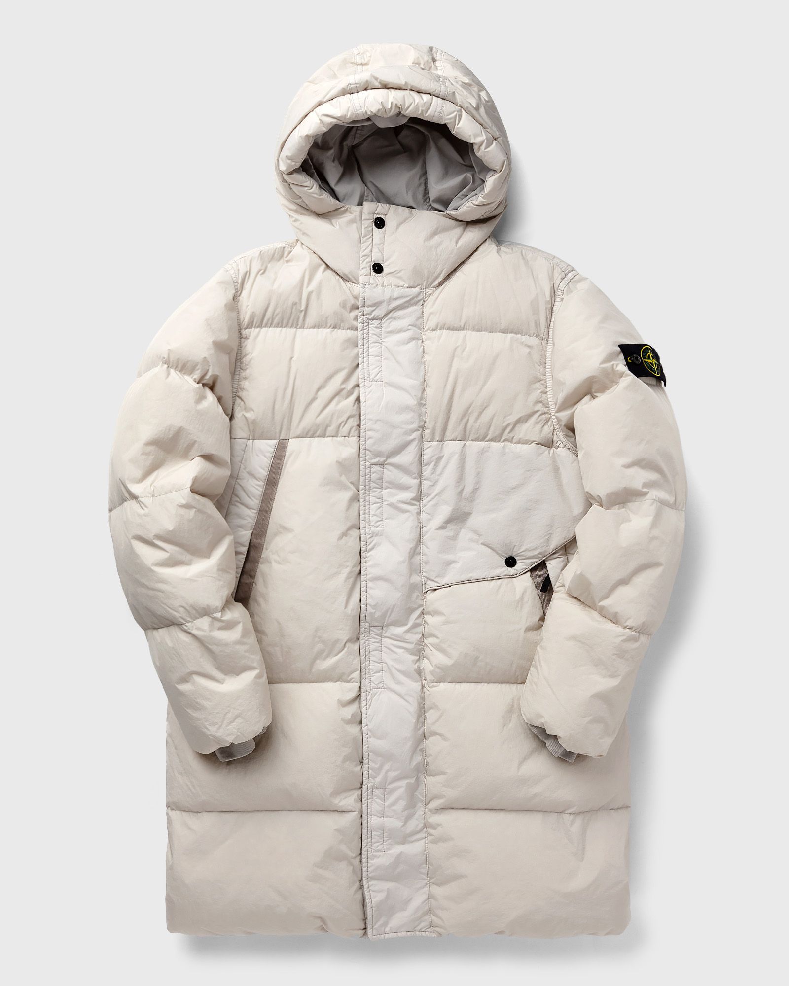 Stone Island - real down blouson garment dyed crinkle reps recycled nylon men down & puffer jackets brown in größe:m