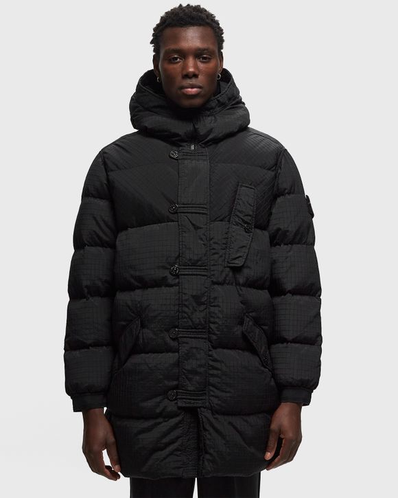 Stone island down jacket on sale black