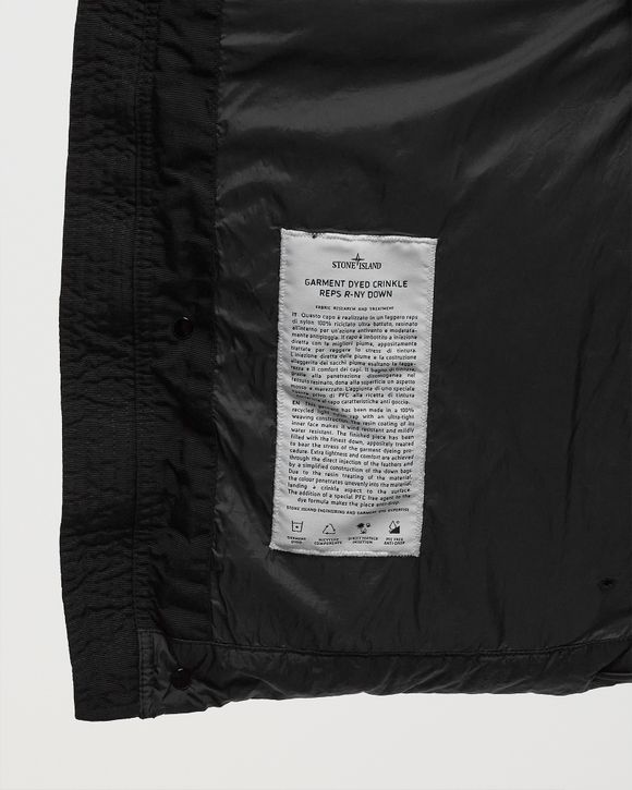 SLEEVELESS REALDOWN JACKET GARMENT DYED CRINKLE REPS RECYCLED NYLON