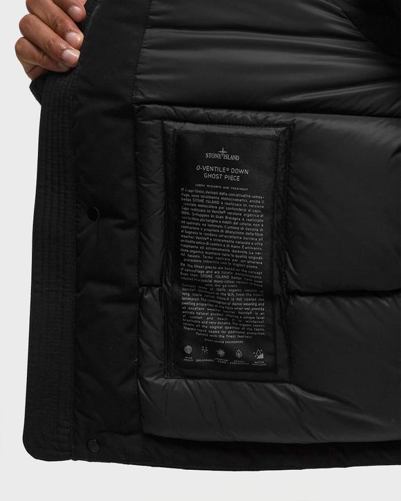 Stone Island SLEEVELESS REALDOWN JACKET O-VENTILE®_ STONE ISLAND GHOST  PIECE Black - black