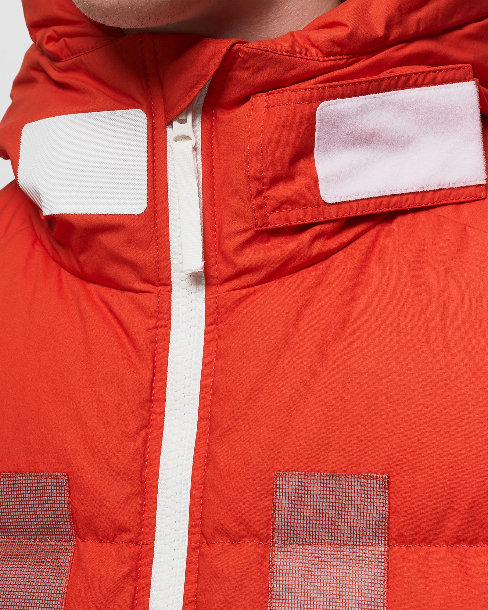 SLEEVELESS REALDOWN JACKET RUBBER WAX POPLIN DOWN_ STONE ISLAND MARINA