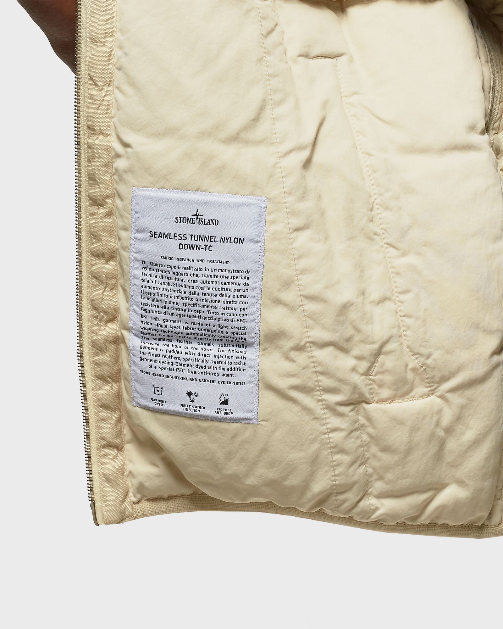 SLEEVELESS REALDOWN JACKET SEAMLESS TUNNEL NYLON DOWN - TC, GARMENT DYED