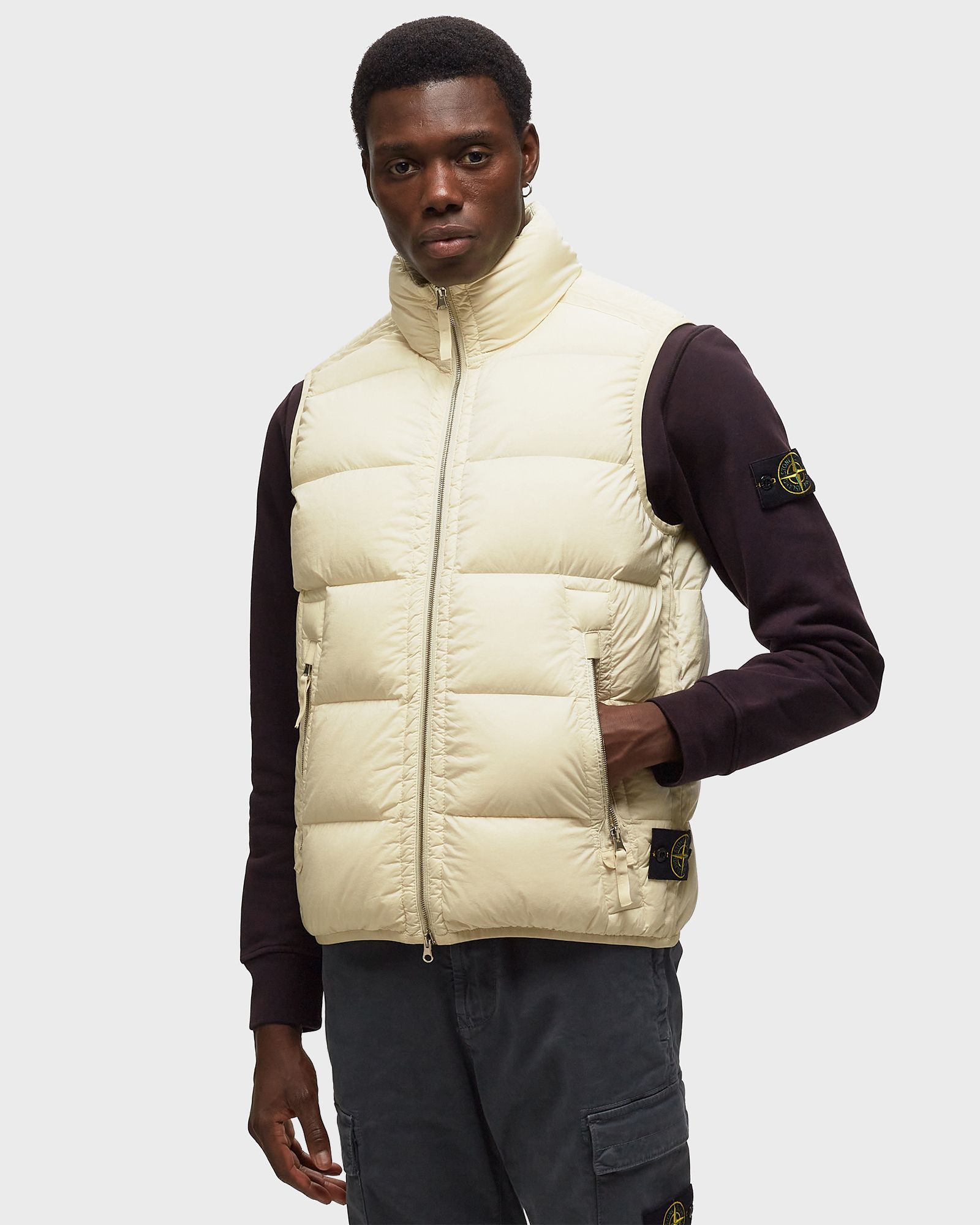 SLEEVELESS REALDOWN JACKET SEAMLESS TUNNEL NYLON DOWN - TC, GARMENT DYED