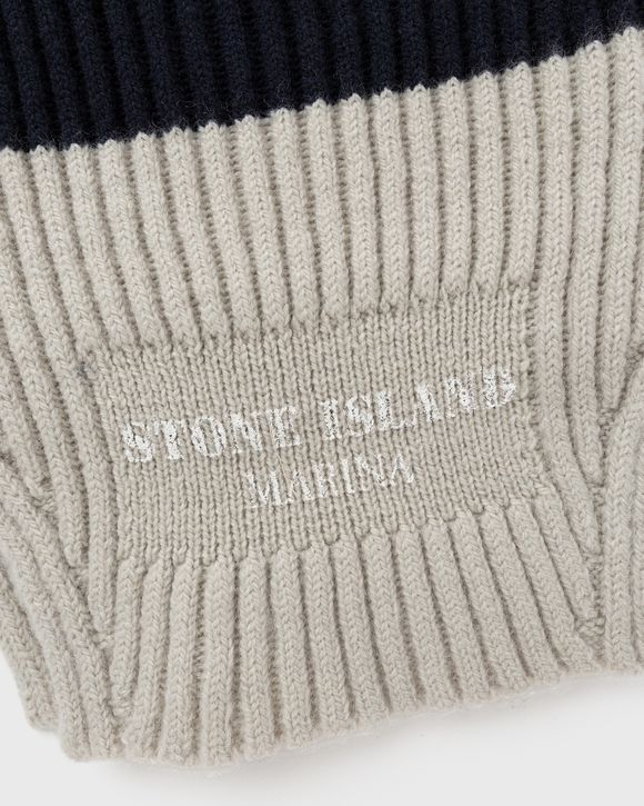 BALACLAVA PRINTED PURE WOOL FULL RIB_ STONE ISLAND MARINA