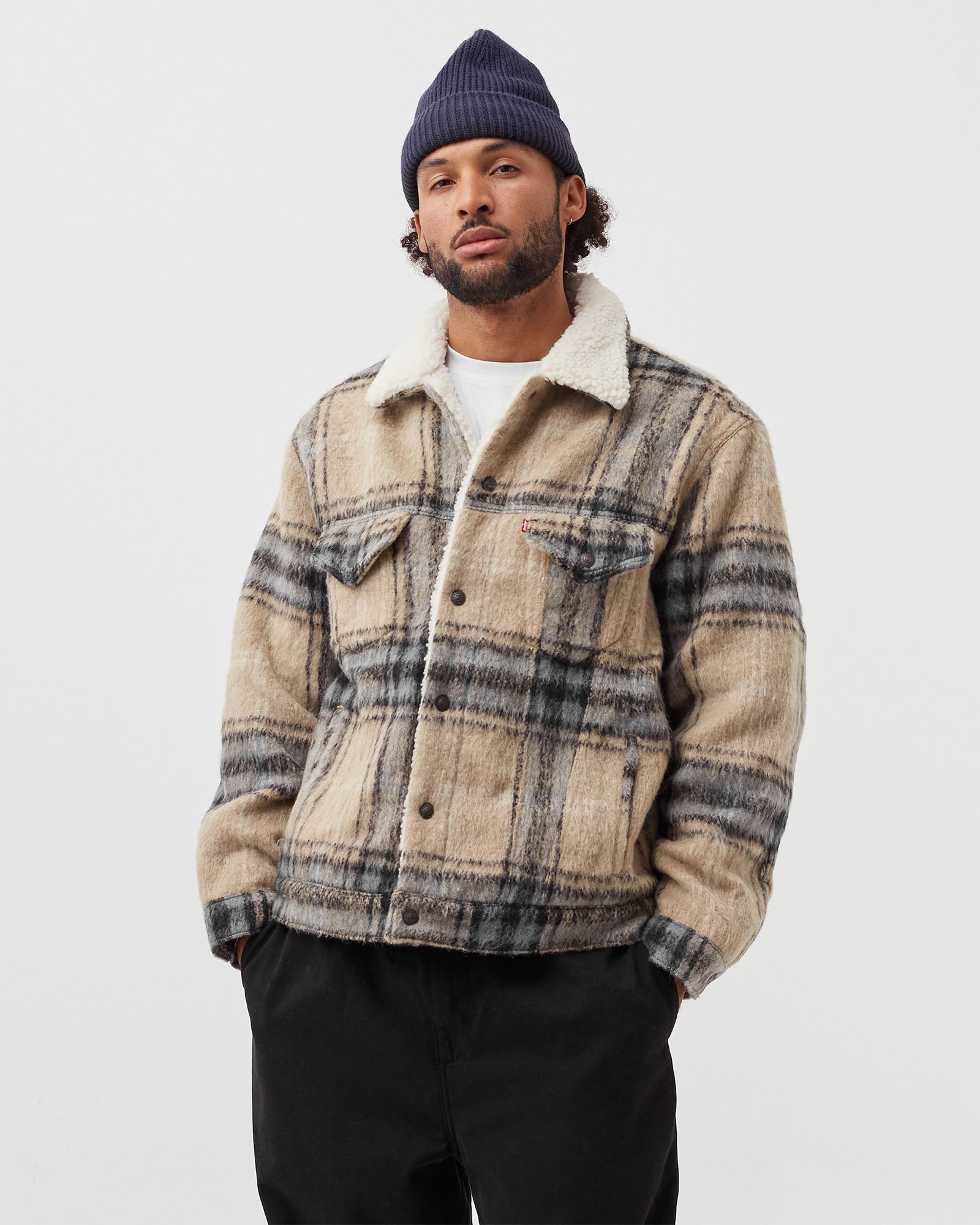 Vintage Fit Sherpa Trucker Jacket Oversized