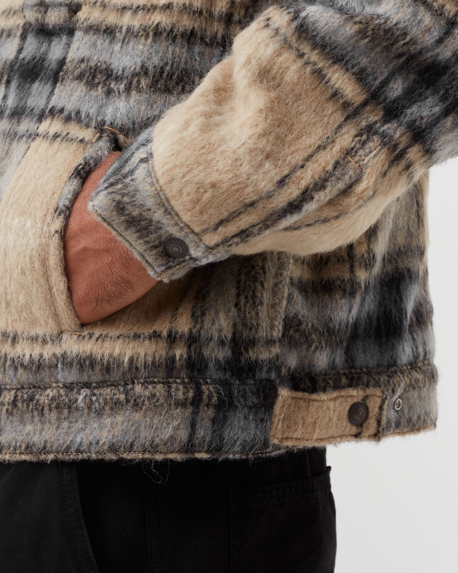 Vintage Fit Sherpa Trucker Jacket Oversized