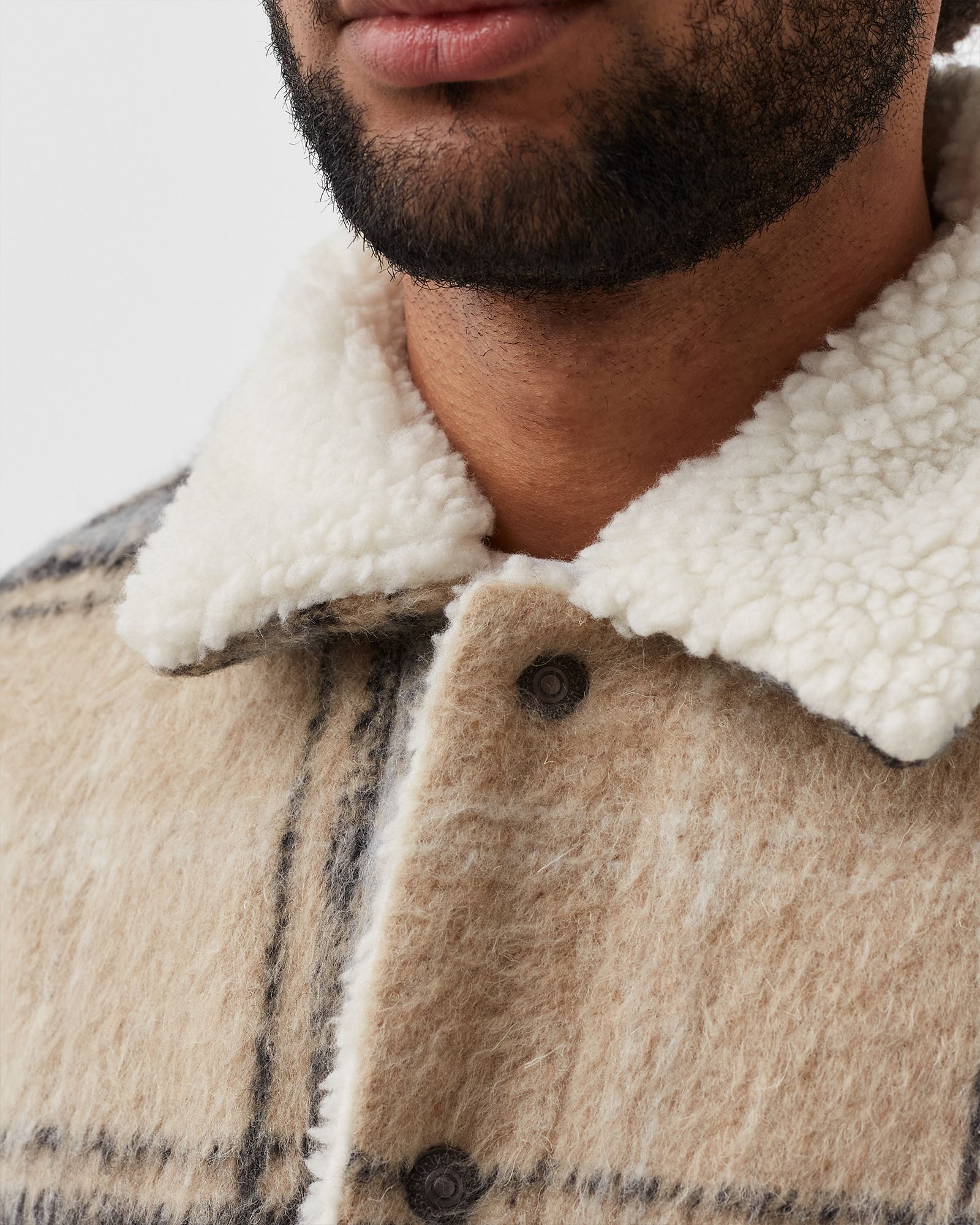 Vintage Fit Sherpa Trucker Jacket Oversized