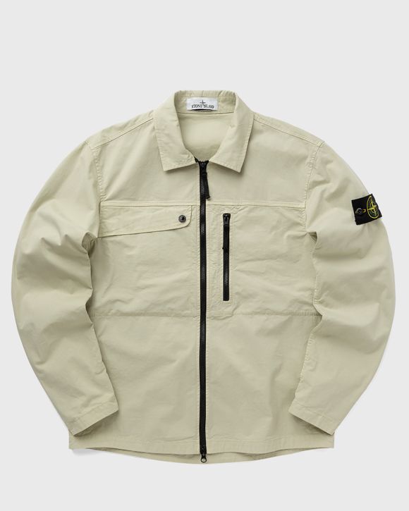 Beige stone island on sale overshirt