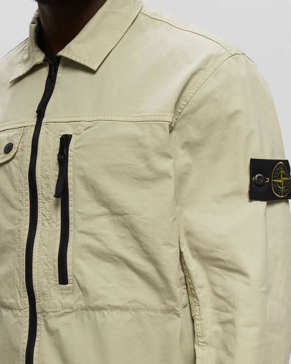 Khaki stone sales island overshirt