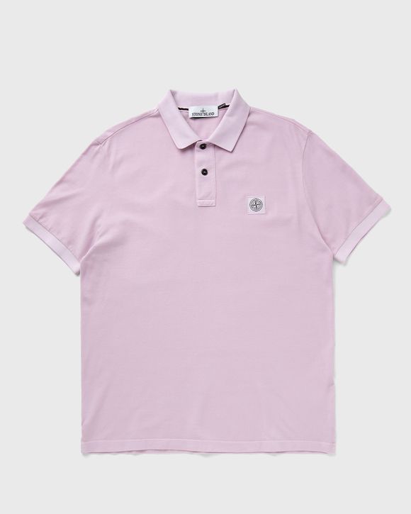 Stone island pink polo shirt on sale