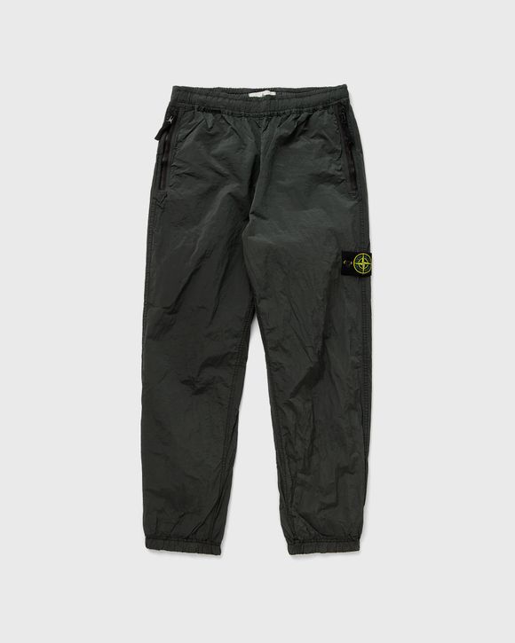 Stone Island PANTS 77% RECYCLED STRETCH NYLON TWILL, GARMENT DYED Black