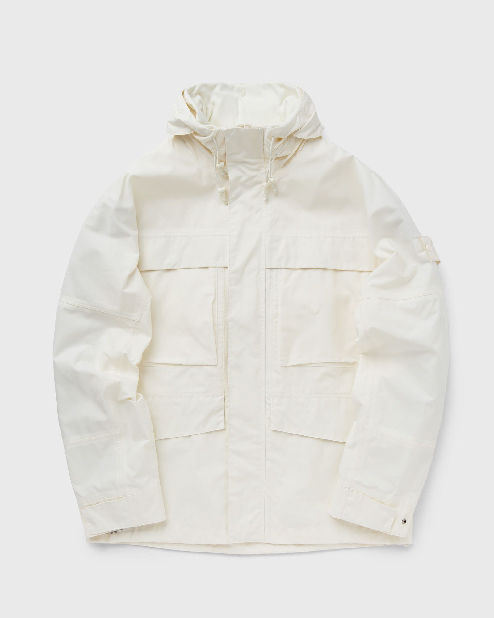 Stone Island - weatherproof cotton canvas ghost jacket men windbreaker white in größe:xl