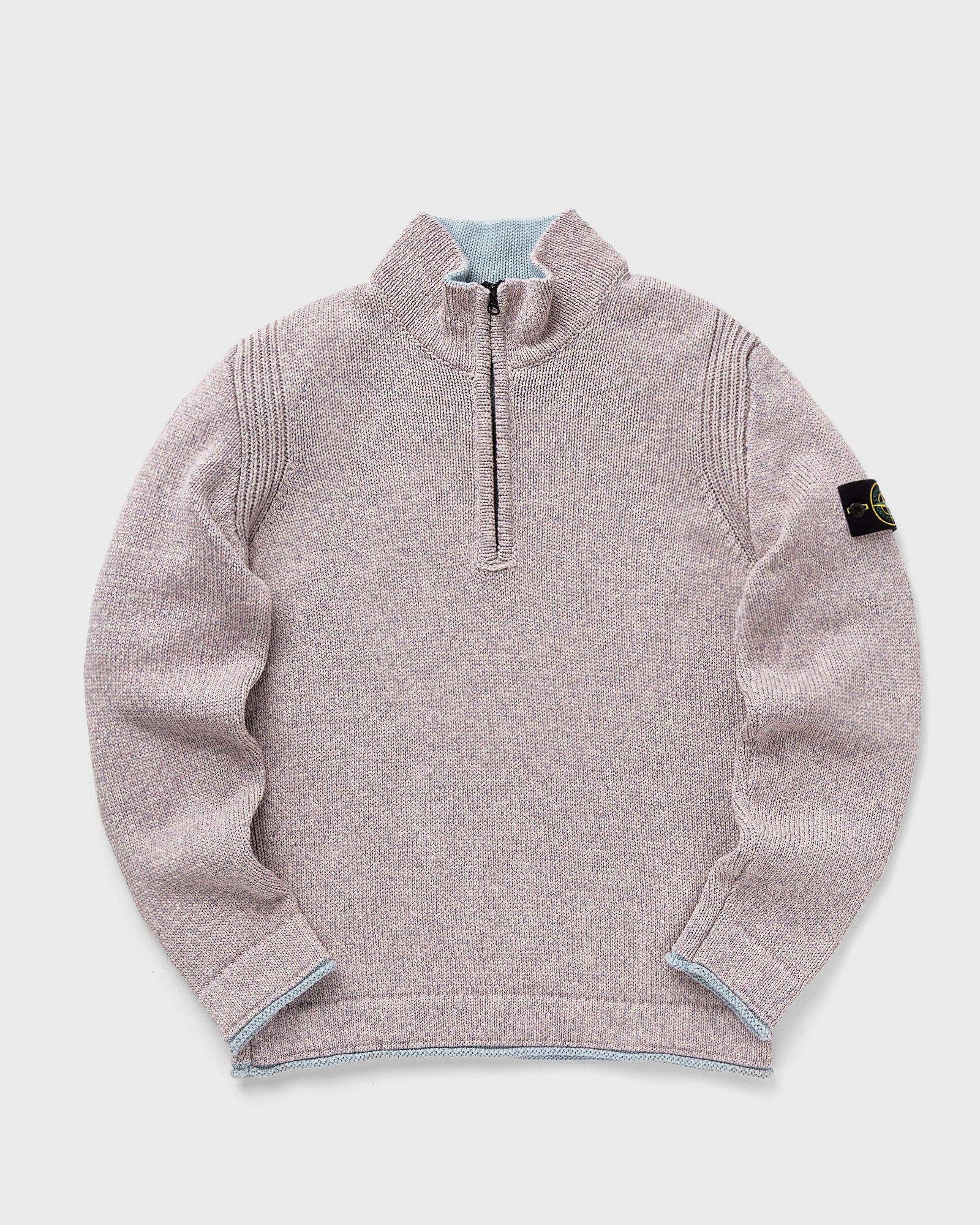 Stone Island - knitwear half zip sweatshirt men pullovers pink in größe:l