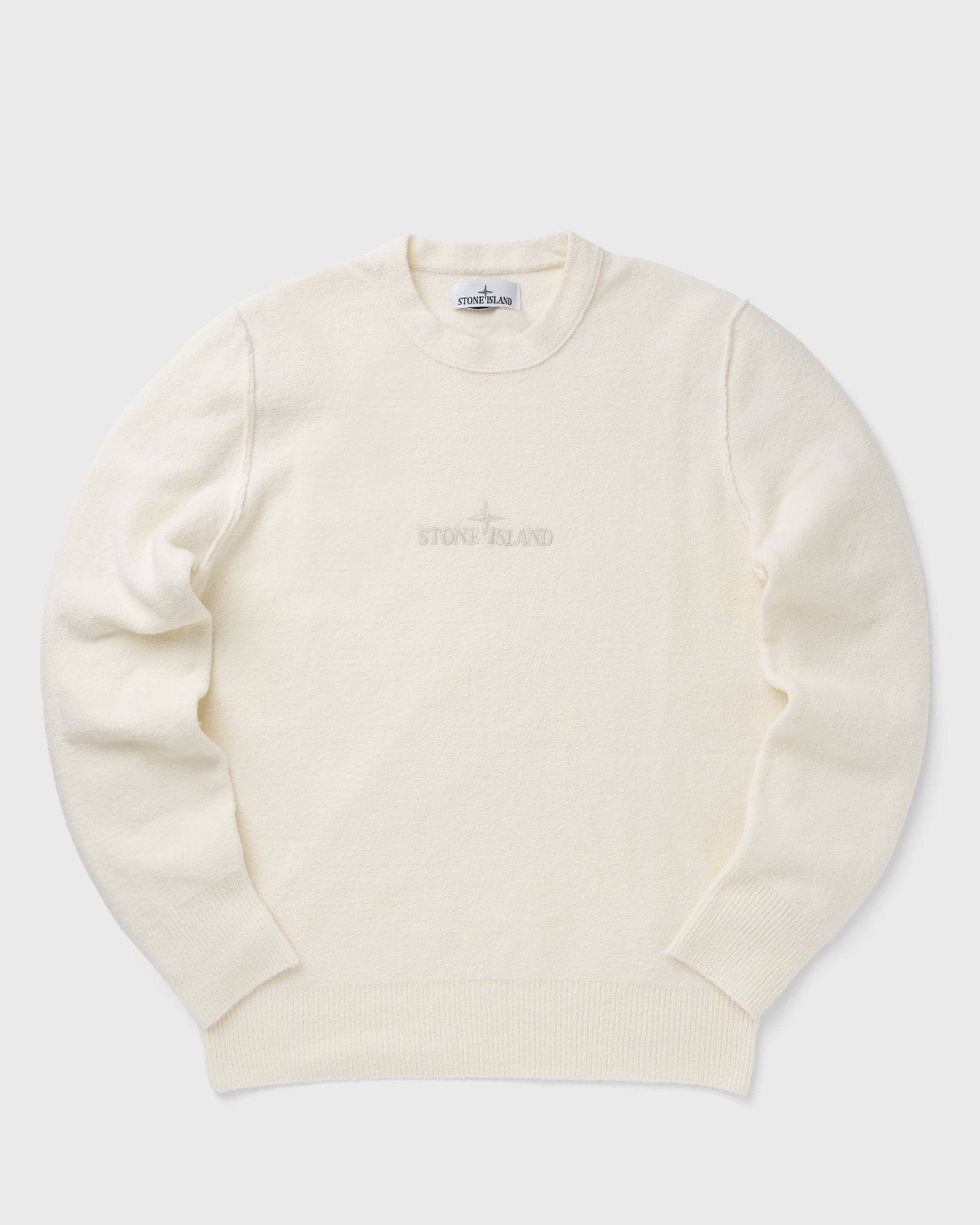 Stone Island - off-white embroidered sweater men pullovers white in größe:l