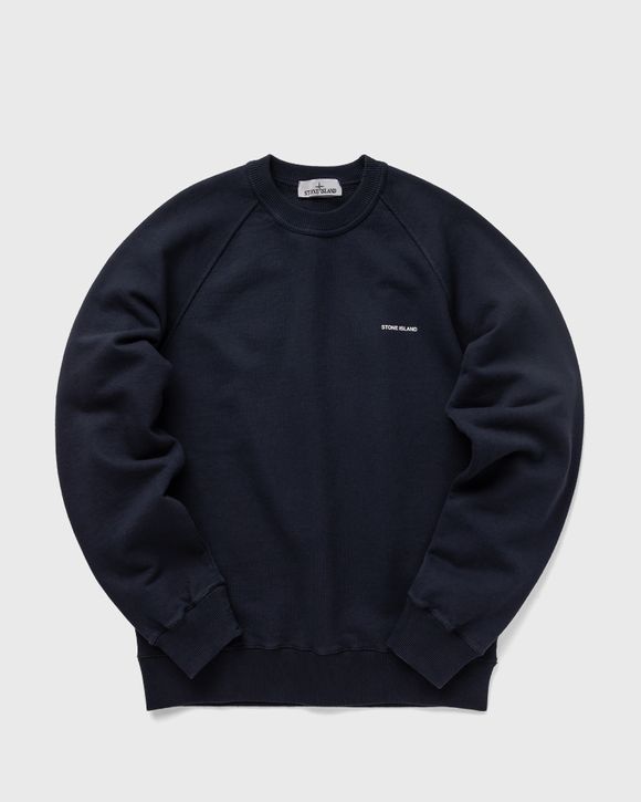 Stone island black crew neck sweatshirt hot sale