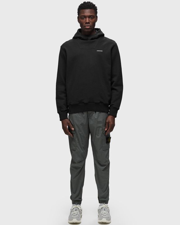Black stone island sweatshirt mens sales