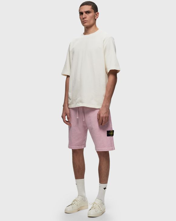 Stone Island FLEECE SHORTS Pink BSTN Store