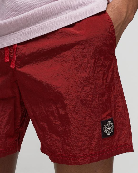 Stone island store shorts red