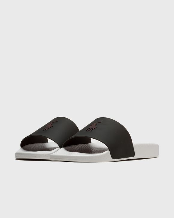 Polo Ralph Lauren COLOR-CHANGING POLO SLIDE SANDALS Black White