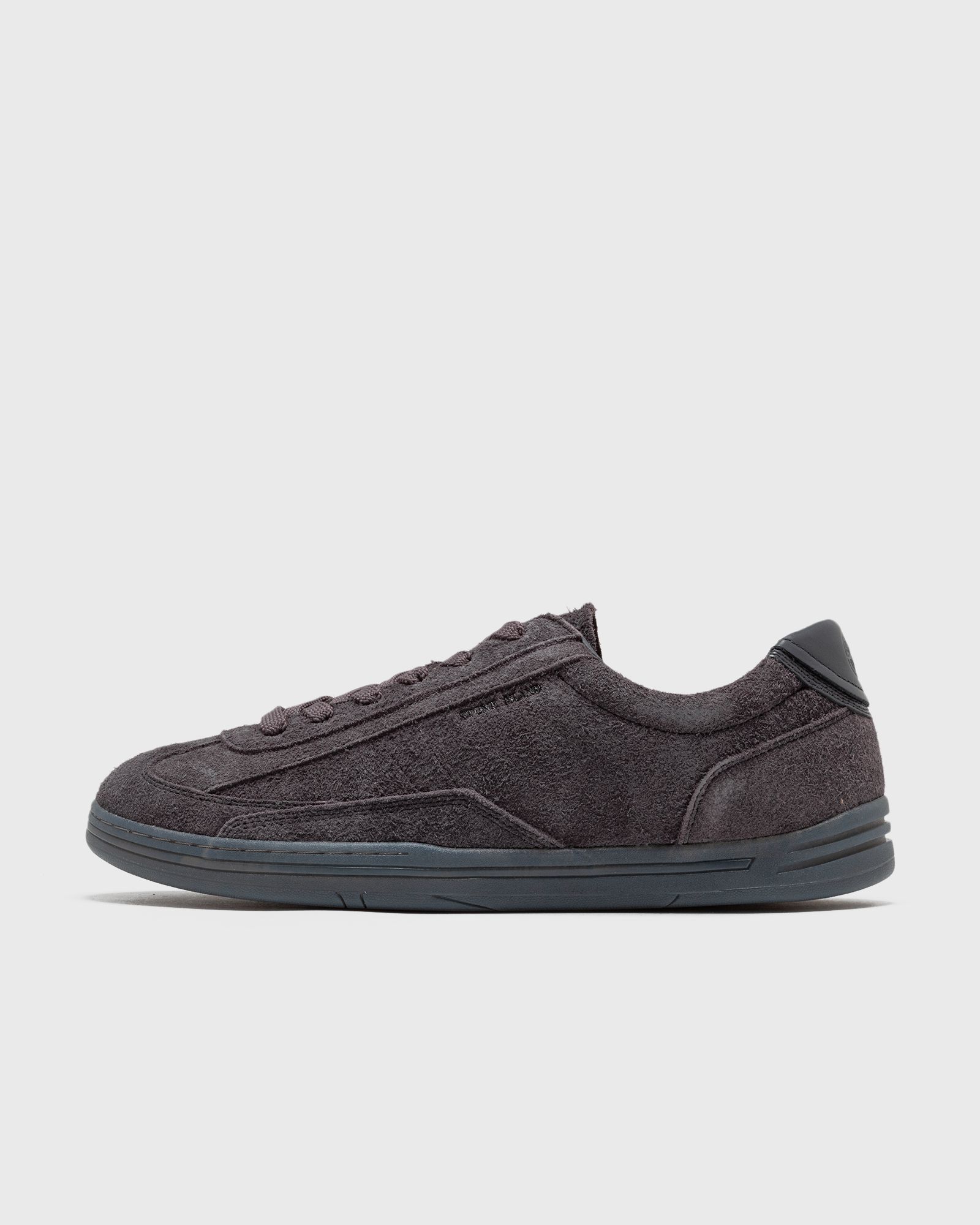 Stone Island - suede leather lace-up sneaker men lowtop blue in größe:46