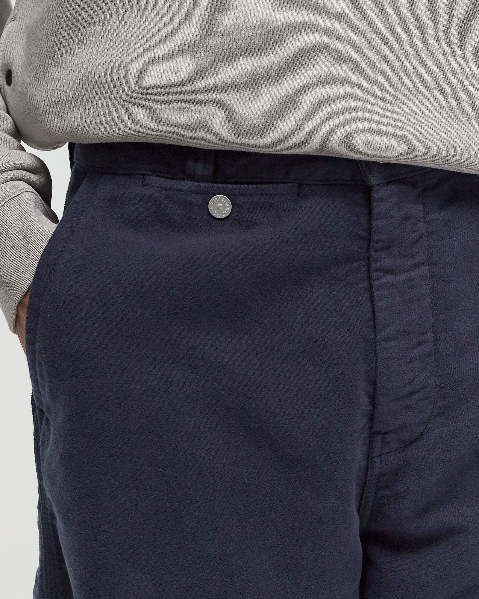 COTTON MOLESKIN LOOSE FIT CHINO PANTS