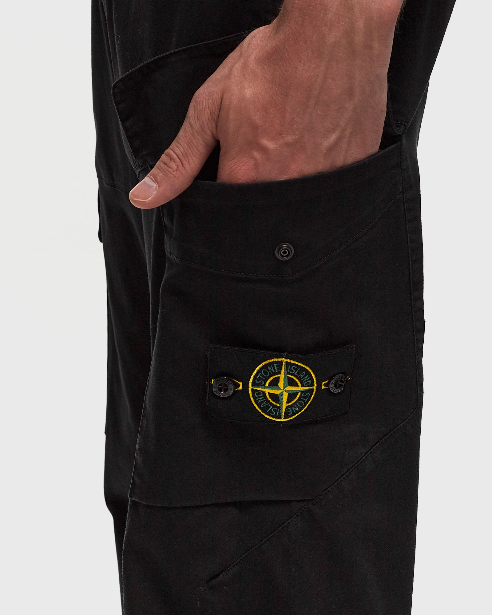 ORGANIC COTTON SATIN STRETCH CARGO PANTS