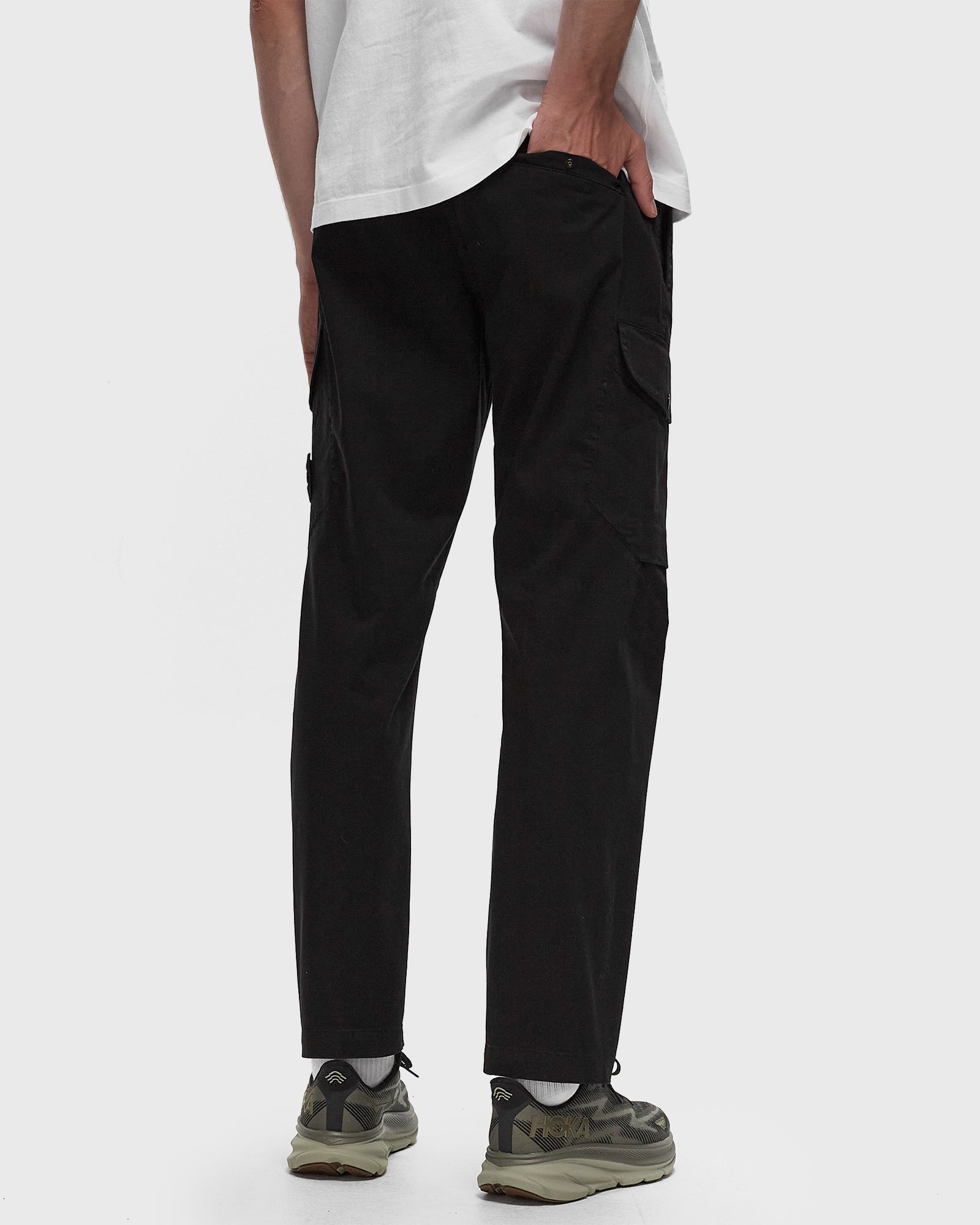 ORGANIC COTTON SATIN STRETCH CARGO PANTS